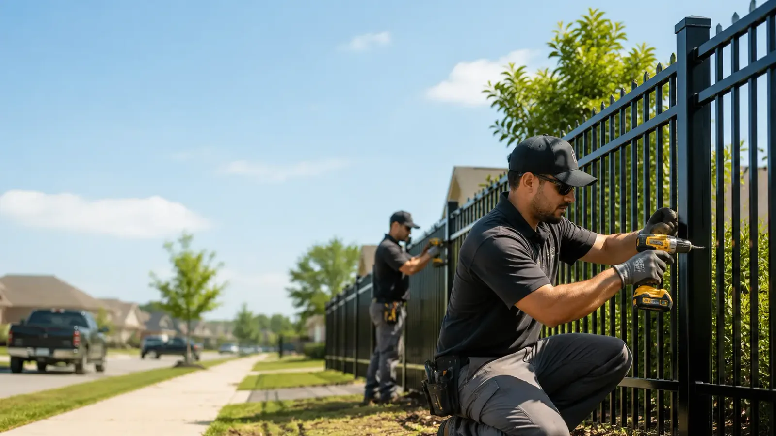 Metal Fence Installation in Mcdade, TX